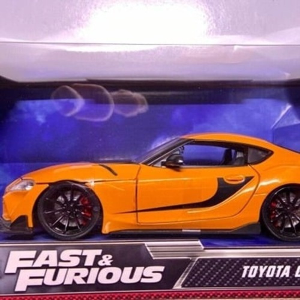 Jada Toyota GR Supra Fast & Furious F9 Orange Die-cast 1:24 Model Car NIP 2022